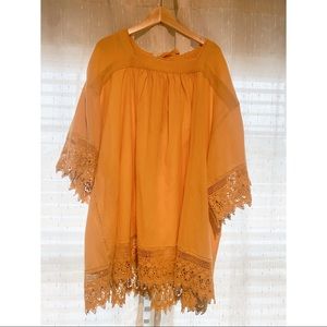 Free People mustard dress